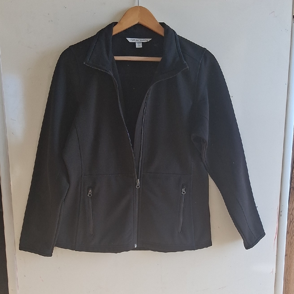Port Authority Women's Black Fleeced-lined Utility Jacket, Sz Medium, nwot